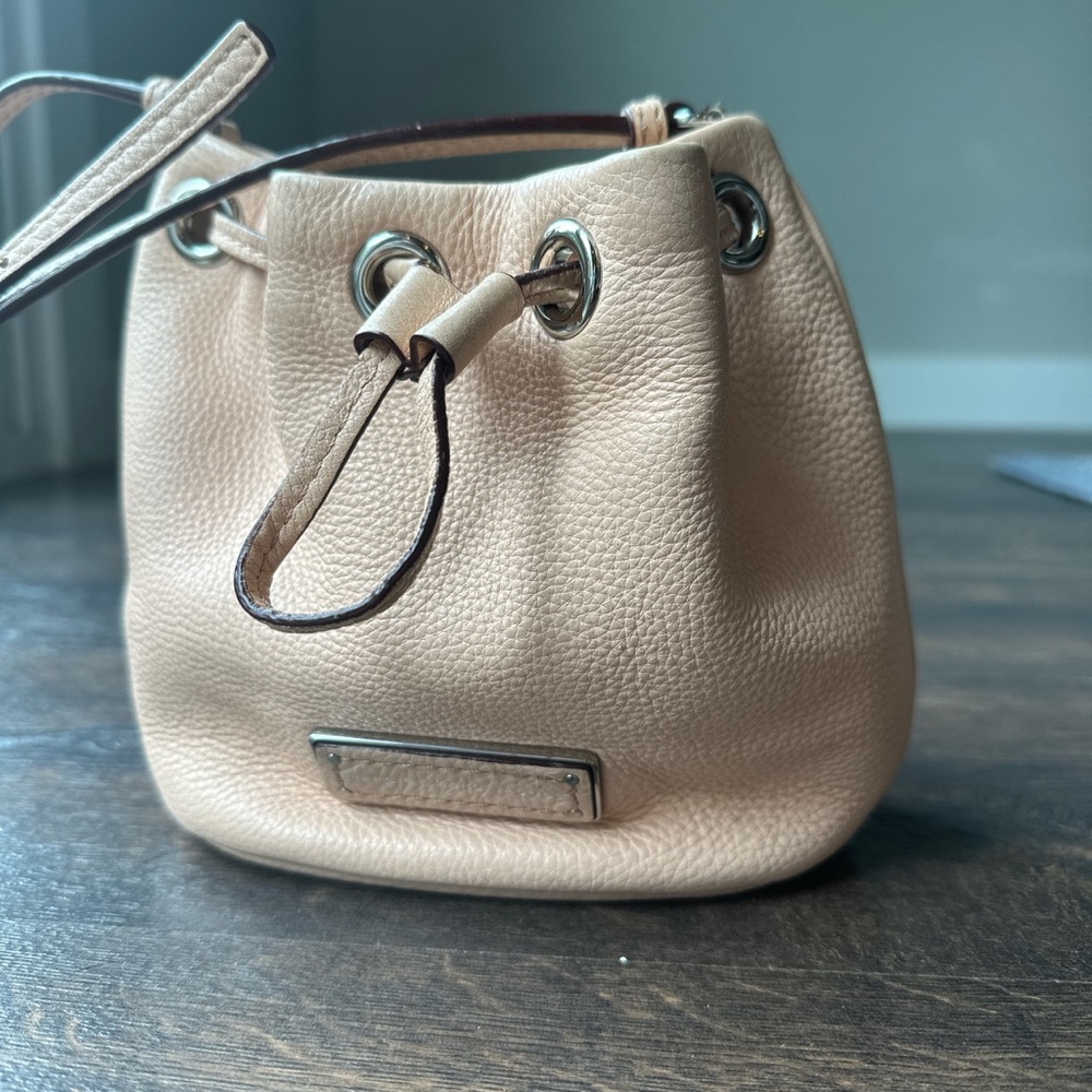 Marc Jacobs baby pink mini bucket bag